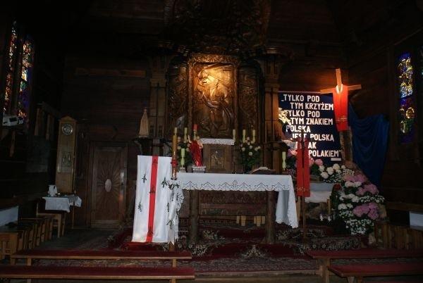 wnętrze kościoła spalskiego
