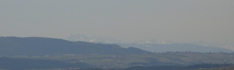 ledwo widoczne Tatry