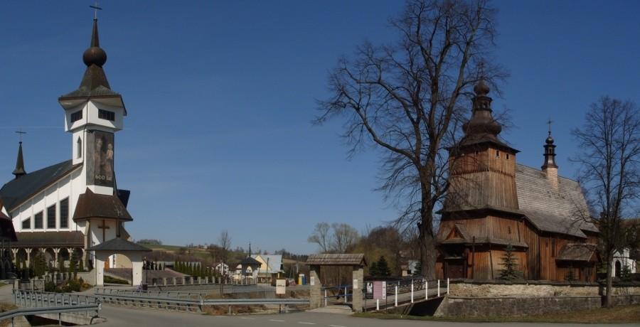 dwie świątynie w Krużlowej