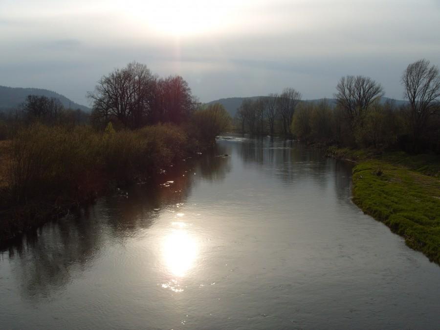 Przejazd nad nysą w stronę Barda Przyłęk.