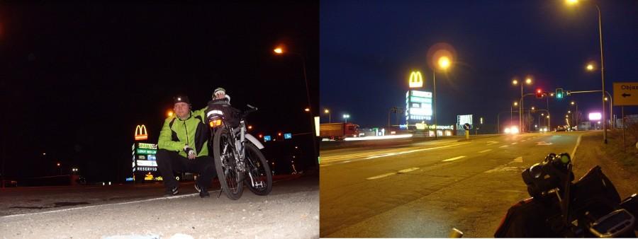 Jak widać już Kłodzko ale za to w nagrodę podjazd do dużego M na podwójnego cheeseburgera.