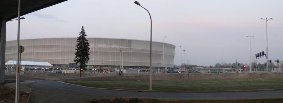 stadion po części umyty