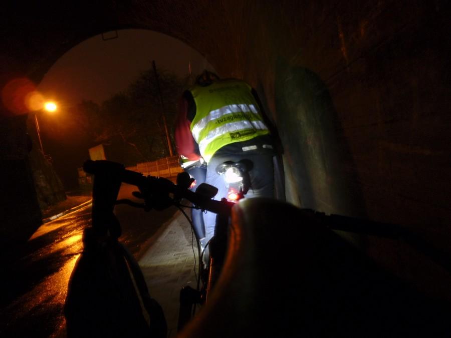Tunel po wyjeździe z terenów wysypiska śmieci