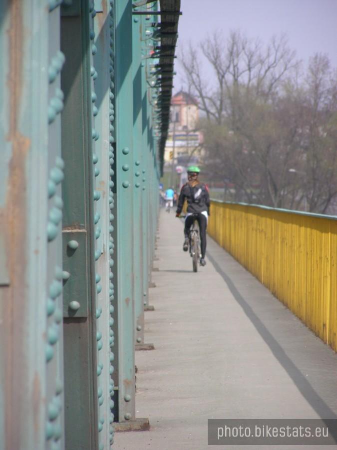 Michał na moście fordońskim im. Rudolfa Modrzejewskiego w Bydgoszczy