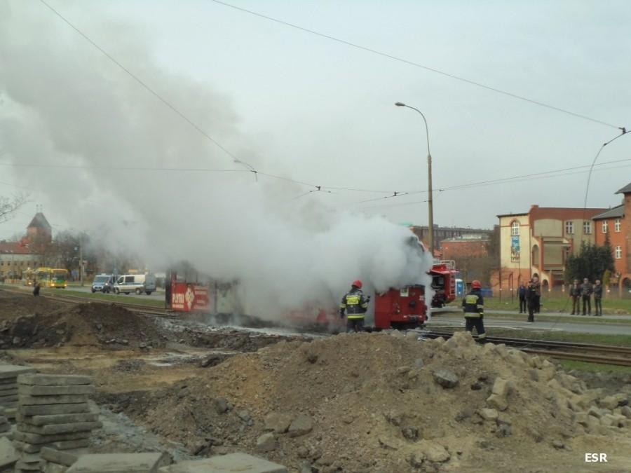 Tramwajowy pożar