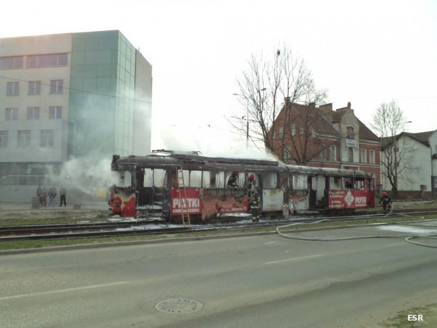Dymiący tramwaj
