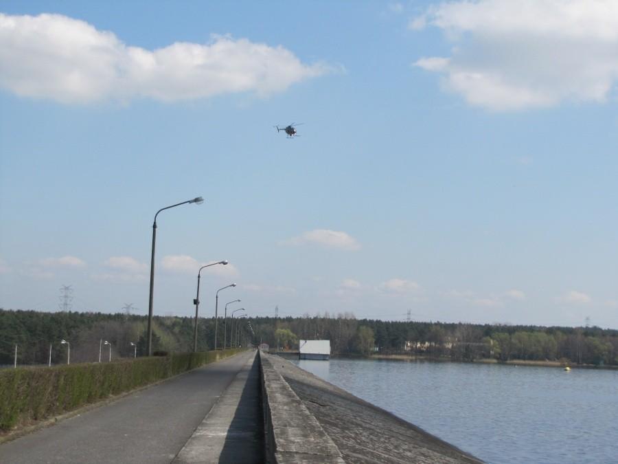 Zapora na zalewie Rybnickim