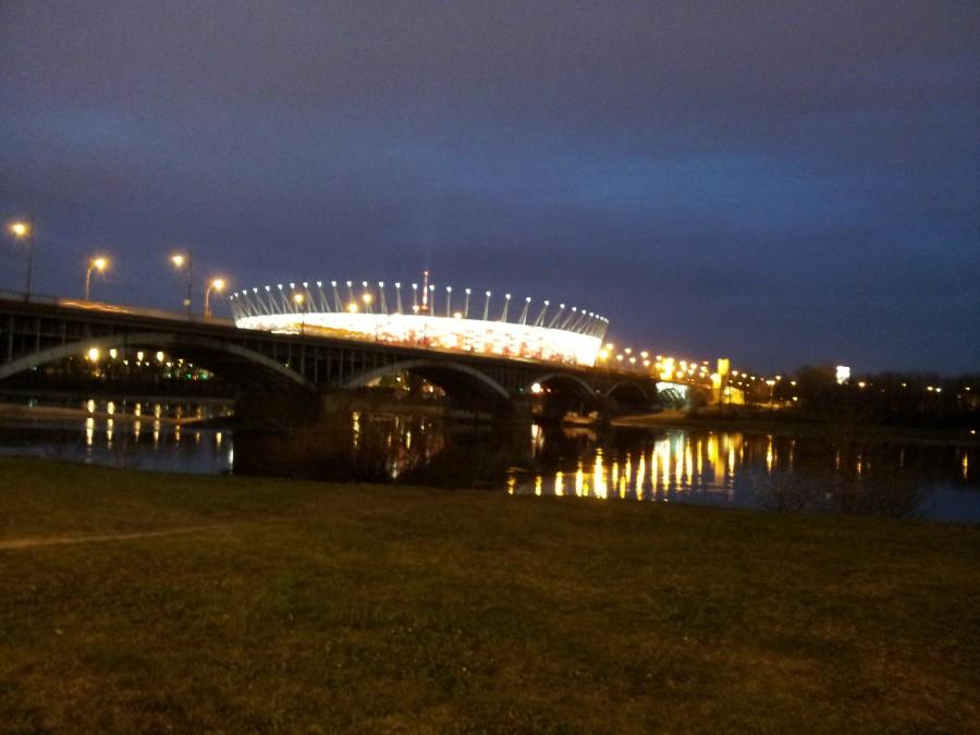 Most Poniatowskiego i Stadion Narodowy