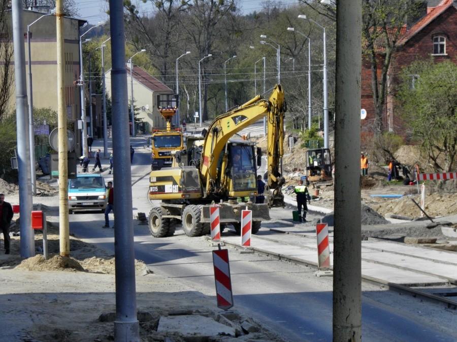 Tak aktualnie wygląda remont ulicy Arkońskiej na dzień 19 marca 12 r.
