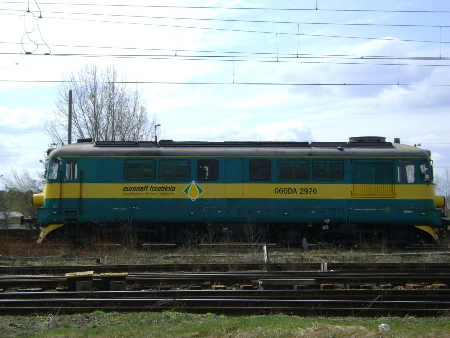 Lokomotywa 060 DA 297 Euronaftu Trzebinia na torach w Tomaszowie