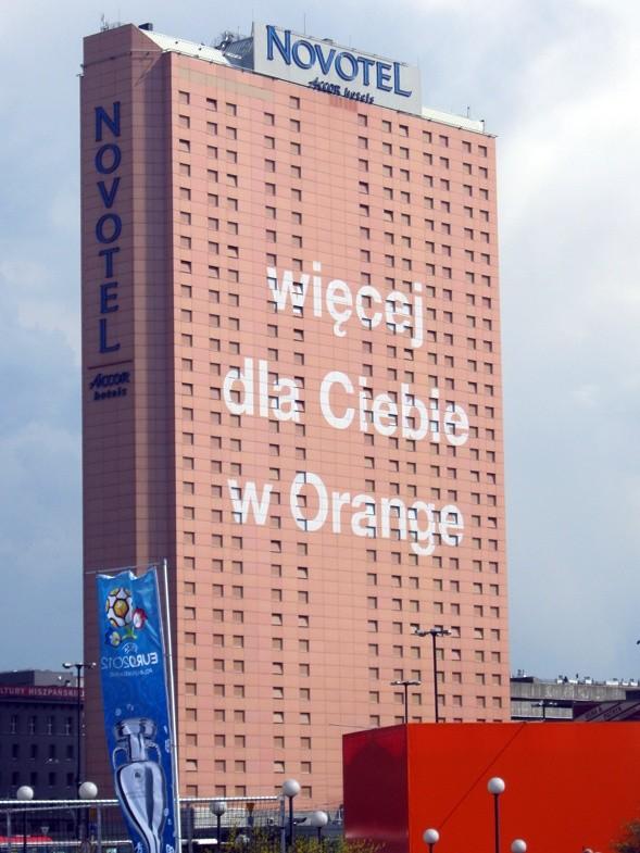 Wieelka reklama Orange