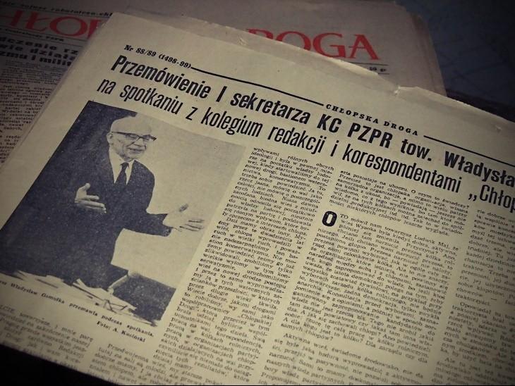 Stara gazeta - Cegielnia Aniołó