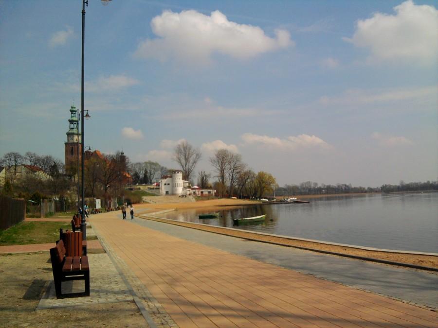 Chwila przerwy nad Jeziorem Chełmżyńskim