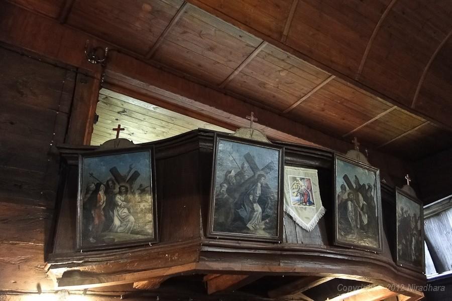 wnętrze kościoła w Proślicach