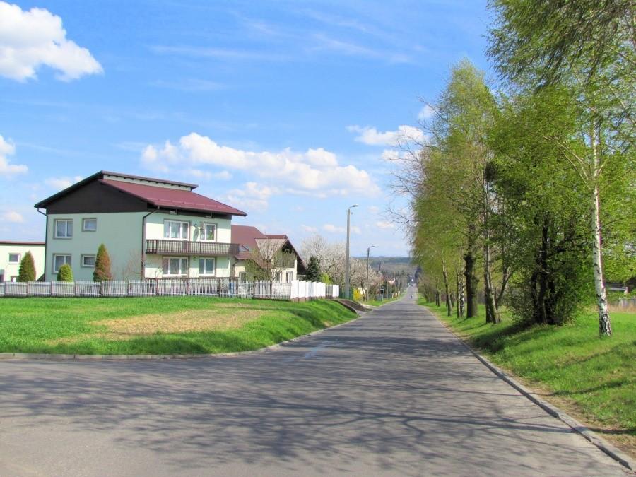 Wjazd na kopiec w Lubomi