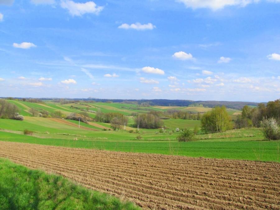 Pogrzebień. miejscowość położona wysoko nad doliną Odry