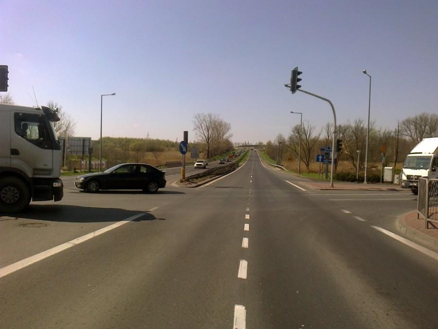 Przecinam krajową 7-emkę w Tarczynie