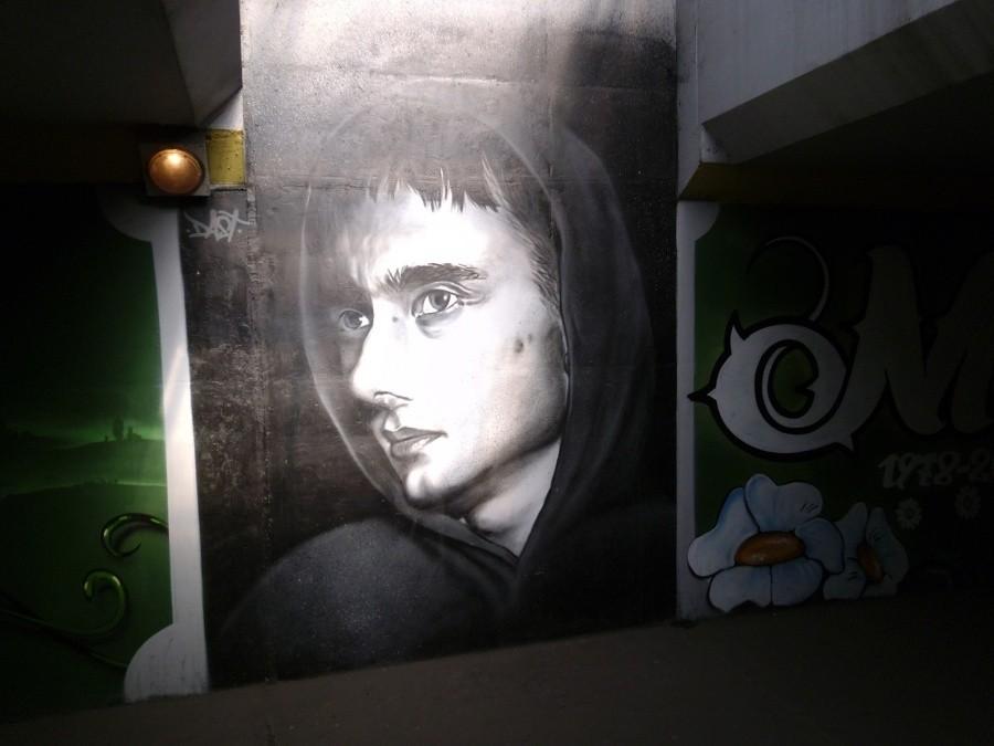 Katowice: Graffiti w przejściu podziemnym