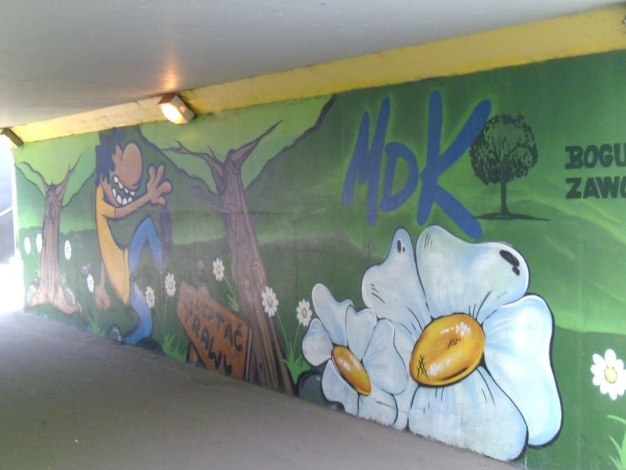 Katowice: Graffiti w przejściu podziemnym