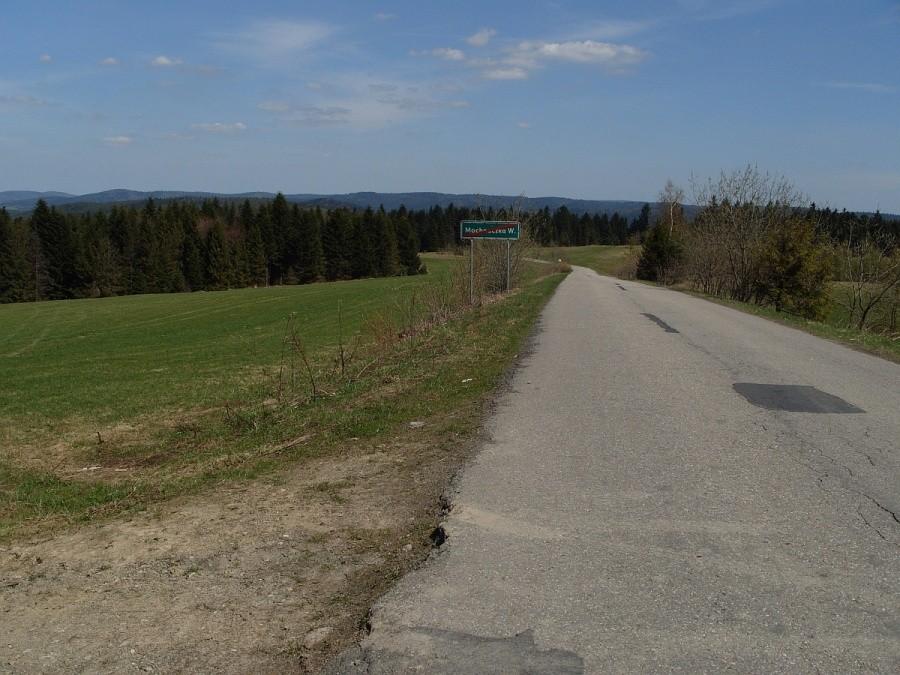 końcówka podjazdu na Piorun