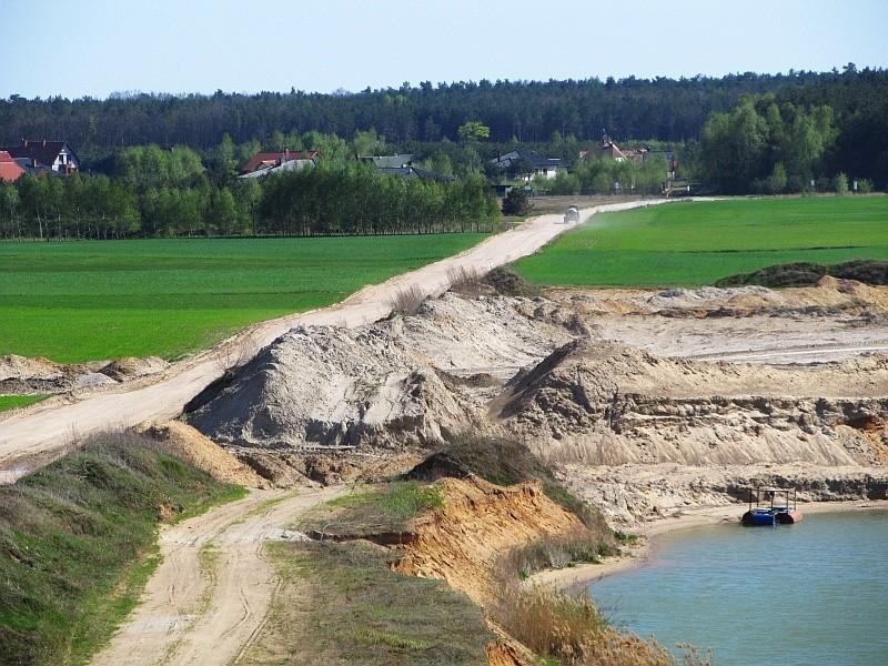 widok z góry na okolice wsi Wierzyce