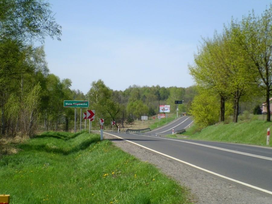 Wola Filipowska. Główna trasa.