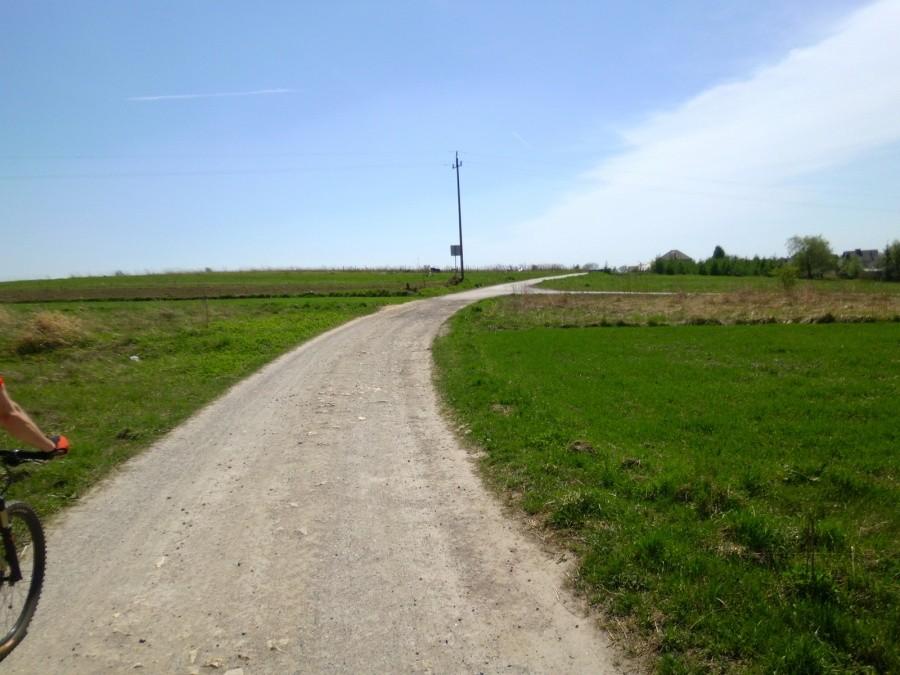 Na niebieskim szlaku rowerowym na Psary.