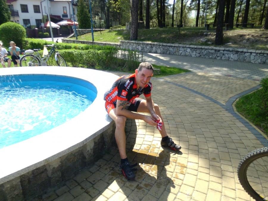 Bukowno: Fontanna miejska. Andrzej odpoczywający.