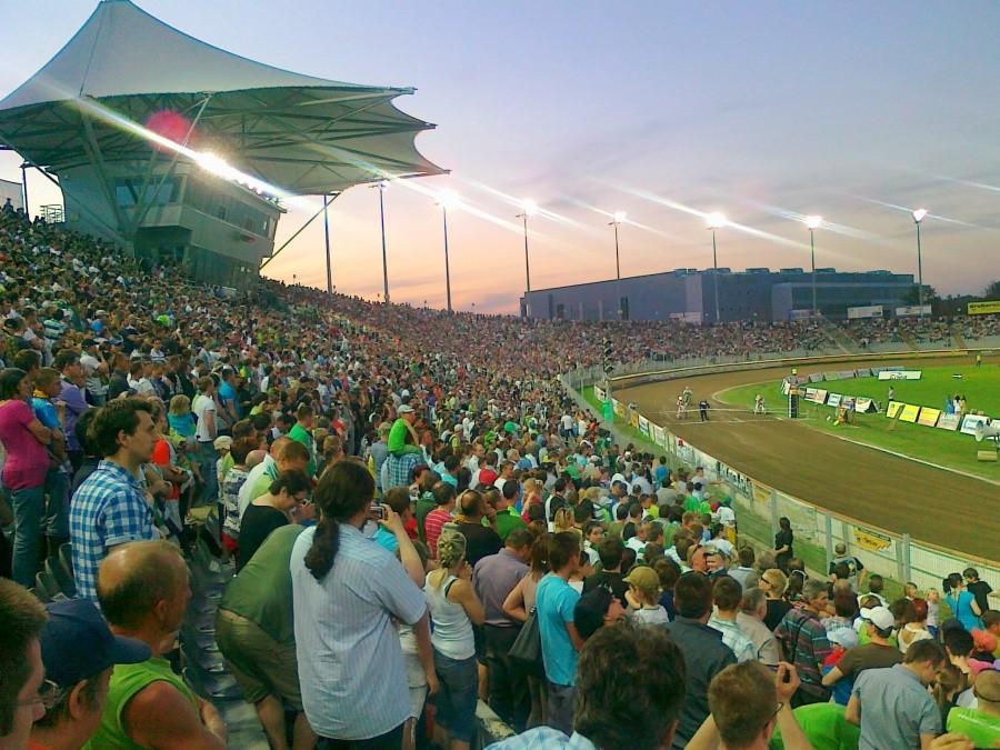 Na stadionie Włókniarza Częstochowa.