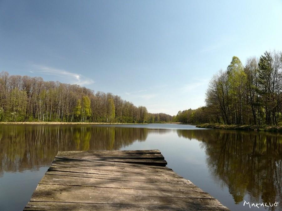 Chwila wytchnienia nad stawem Jasionka