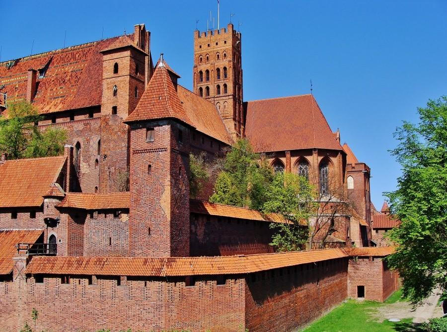 Zamek w Malborku.