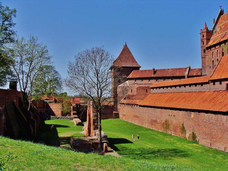 Zamek w Malborku.