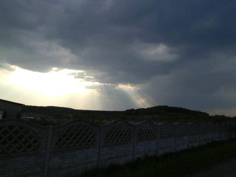 Okolice Jaworzna. Zanosi się na burzę.