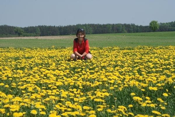 wśród kwiatów :)