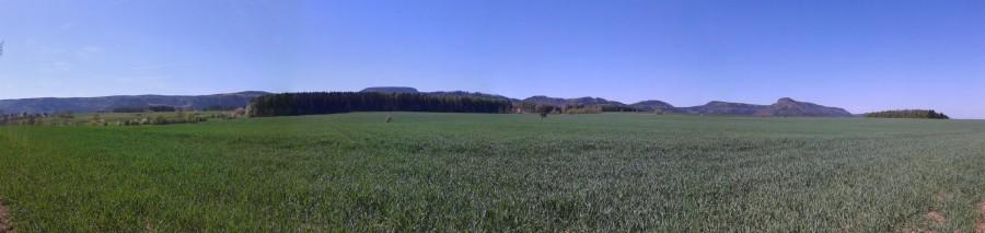 Panoramka z przejazdu Wambierzyce Radków.