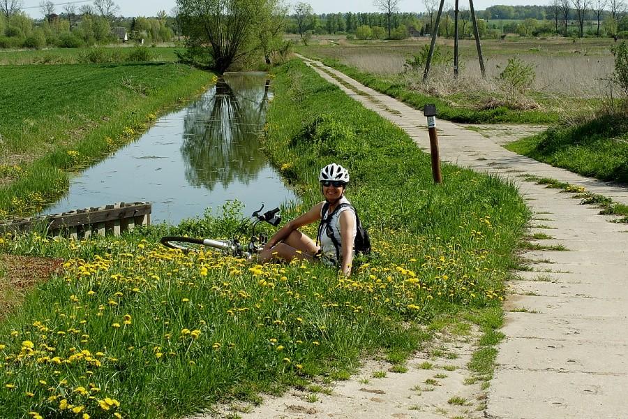 Odpoczynek na trasie....wśród zieleni i śpiewu ptaków