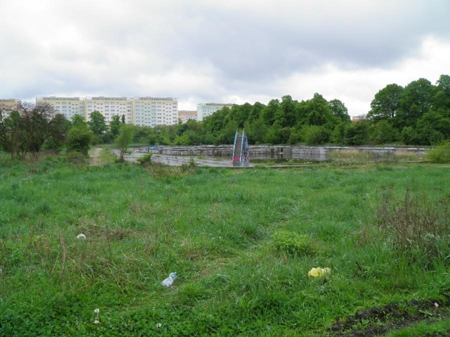 Aktualny widok na tereny, gdzie kiedyś było piękne kąpielisko Gontynka.