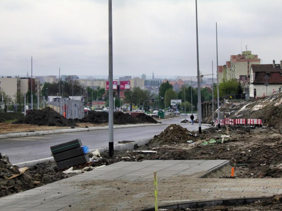 Z obwodnicy śródmiejskiej- tak obecnie wygląda ulica Warcisława.