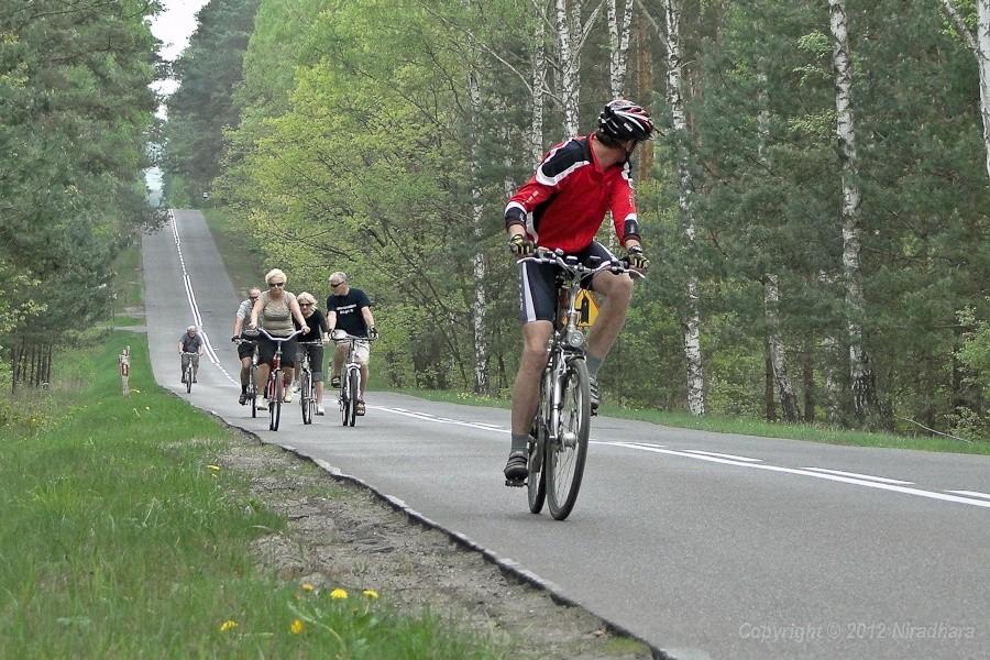 Piotrek na czele peletonu