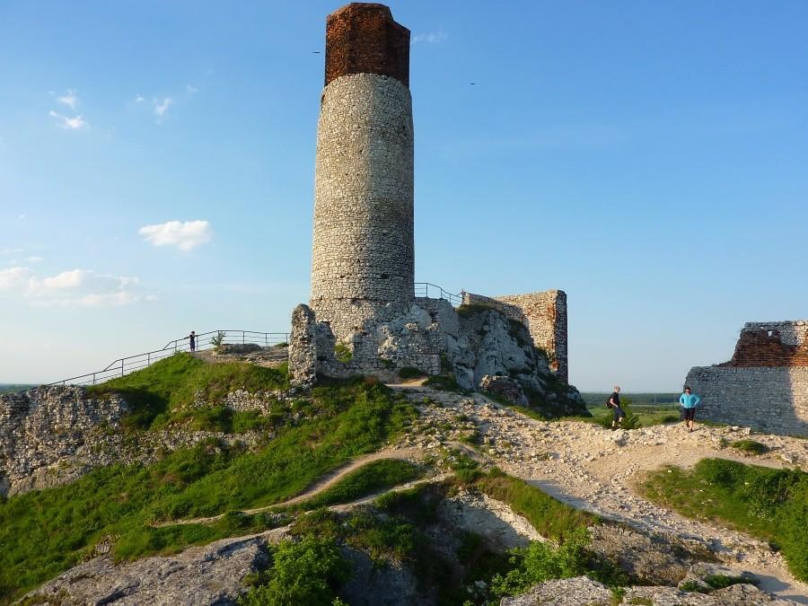 Ruiny królewskiego zamku w Olsztynie