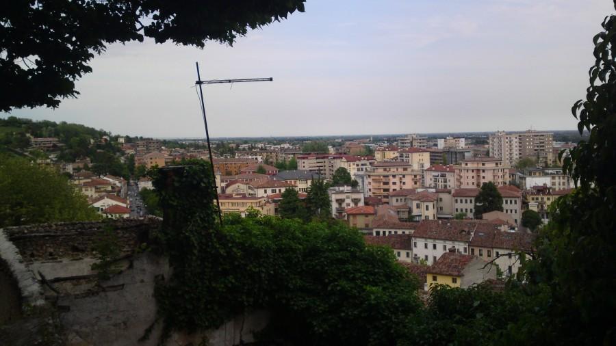 Widok na miasto połowa wspinaczki