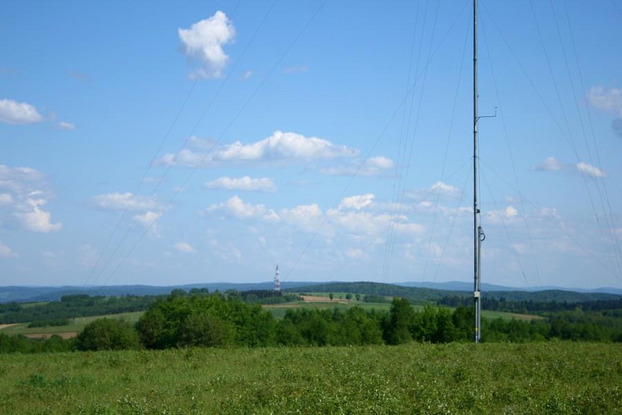 Gdzieś na 460m, obok anteny