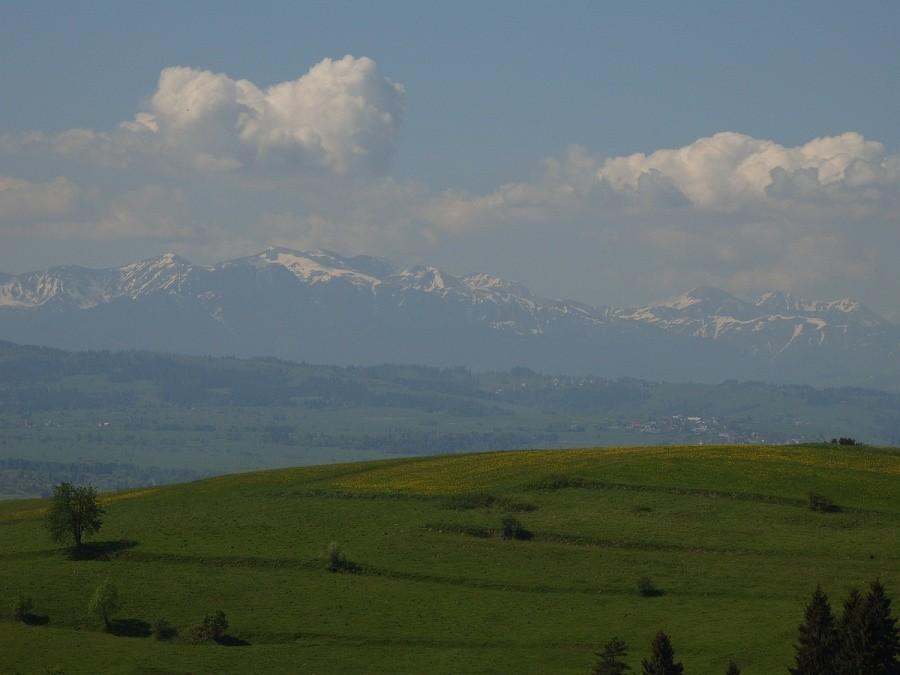 Tatry ze zjazdu na Knurów