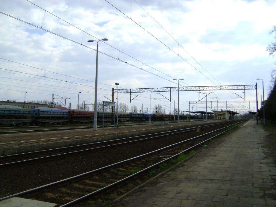 Widok na stację Laskowice Pomorskie