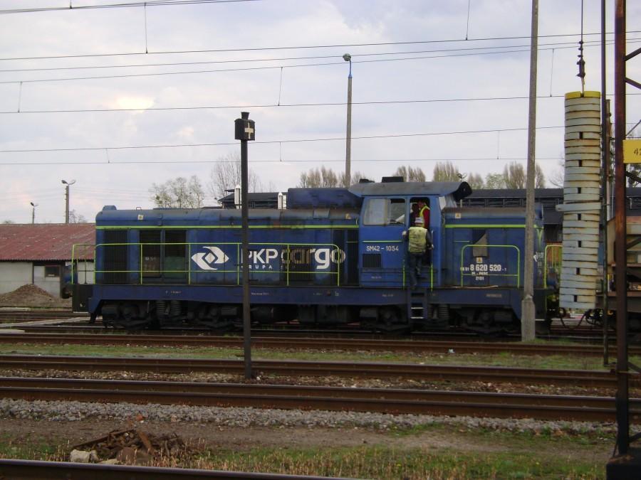 SM 42 1054 na stacji Laskowice Pomorskie
