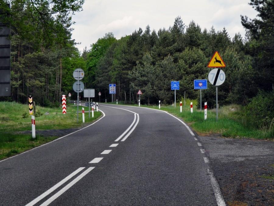 Tak dziś (11 maja 12 r.) wyglądała granica tuż za Dobieszczynem.