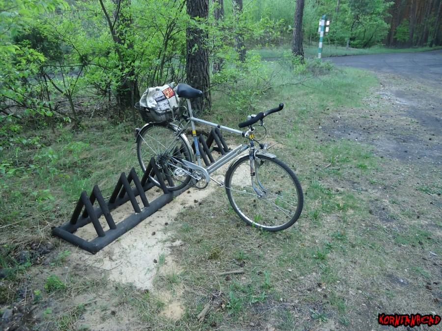 No proszę stojak rowerowy w środku lasu. Tak trzymać GWPK!