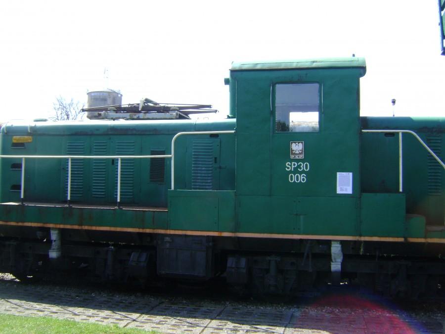 Lokomotywa SP 30-006 w skansenie w Kościerzynie