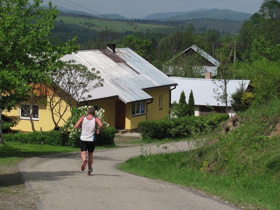 a w tle Góry Grybowskie i Pieniny Gorlickie