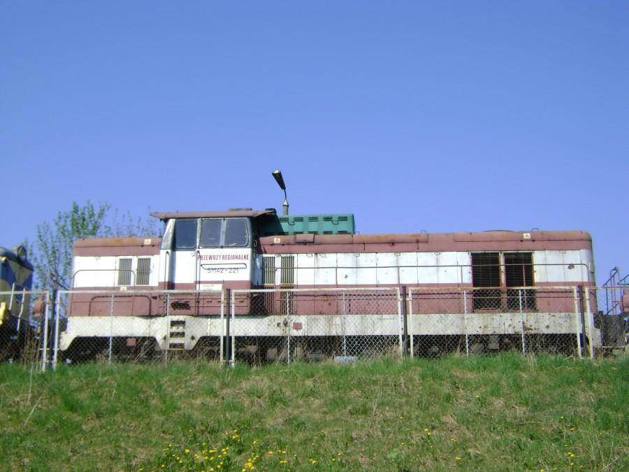 Lokomotywa SM42-221 na lokomotywowni Chojnice